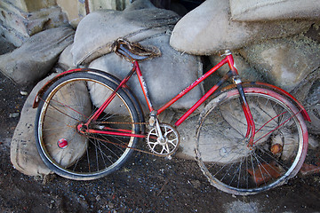 Image showing old bicycle