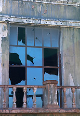 Image showing broken window