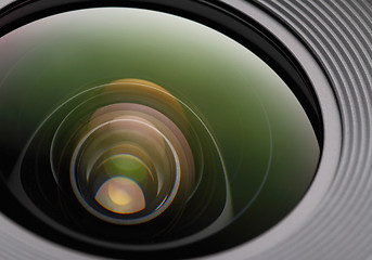 Image showing photo lens closeup