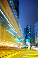 Image showing traffic in the city at night 