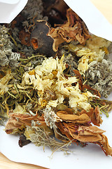 Image showing chinese herbal tea ingredients