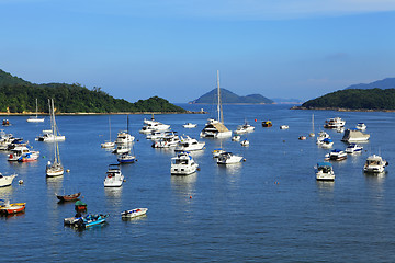 Image showing yacht in bay