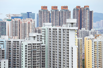 Image showing apartment block in Hong Kong