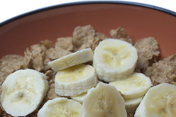 Image showing cereal with bananas