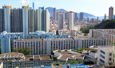 Image showing apartment block in Hong Kong