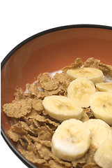 Image showing cereal with bananas