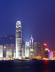 Image showing Hong Kong skyline at night