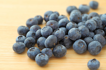 Image showing Blueberry on wooden background