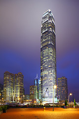 Image showing Hong Kong city night view