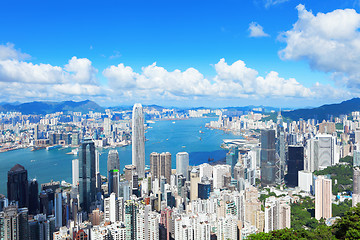 Image showing Hong Kong skyline 