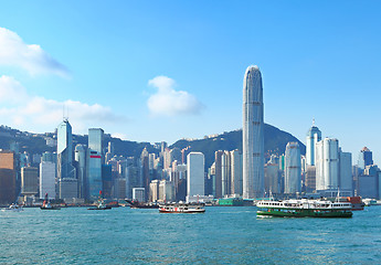 Image showing Hong Kong victoria harbour