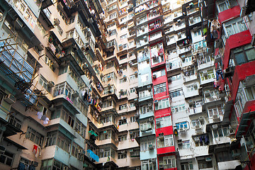 Image showing Old residential building in Hong Kong 