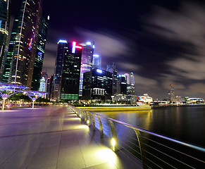 Image showing Singapore at night 