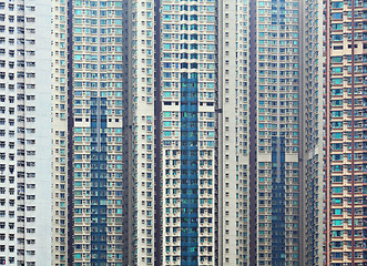 Image showing Apartment building in Hong Kong 