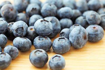 Image showing Blueberry on wooden background 