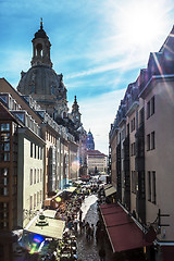 Image showing Narrow street in Dresden