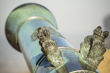 Image showing Detail of cannon tube