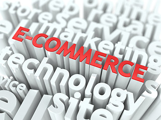 Image showing E-Commerce. The Wordcloud Business Concept.