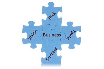 Image showing Puzzle showing business content 