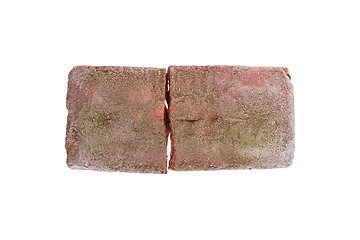 Image showing Broken brick isolated