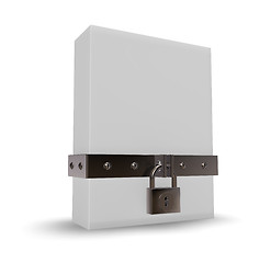 Image showing box and padlock