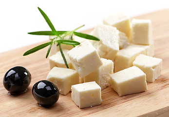 Image showing fresh feta cheese