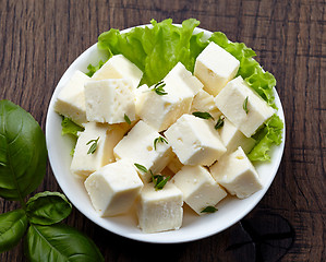 Image showing fresh feta cheese