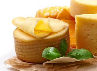 Image showing Closeup of cheese