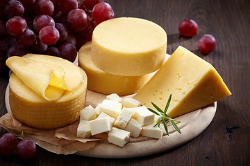 Image showing various types of cheese