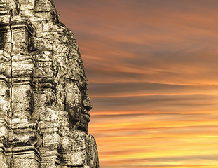 Image showing Bayon Temple Angkor Thom  Cambodia