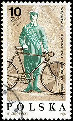 Image showing POLAND - CIRCA 1986: A stamp printed in Poland devoted 100 years