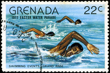 Image showing GRENADA - CIRCA 1977: A stamp printed in Grenada issued for the 