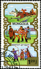 Image showing MONGOLIA - CIRCA 1988: stamp printed by Mongolia, shows Mongolia