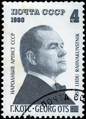 Image showing USSR - CIRCA 1980 : A stamp printed in USSR shows Georg Ots (192