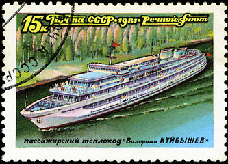 Image showing USSR - CIRCA 1981: A stamp printed in the USSR shows Passenger s