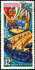 Image showing RUSSIA - CIRCA 1980: the stamp printed by Russia shows Internati