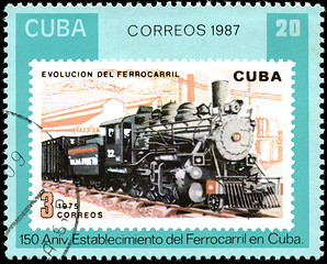 Image showing CUBA - CIRCA 1987: A Stamp printed in the Cuba shows antique loc