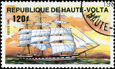 Image showing REPUBLIC OF UPPER VOLTA- CIRCA 1984: A stamp printed in Republic