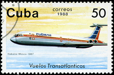 Image showing CUBA - CIRCA 1988: A Stamp printed in CUBA shows image of the ai