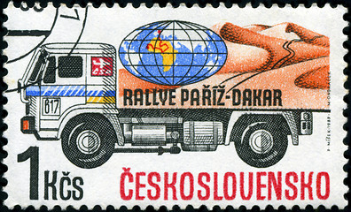 Image showing CZECHOSLOVAKIA - CIRCA 1989: A Stamp printed in Czechoslovakia d