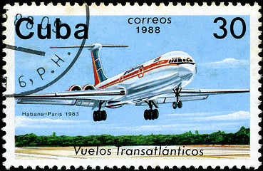 Image showing CUBA - CIRCA 1988: A Stamp printed in CUBA shows image of the ai