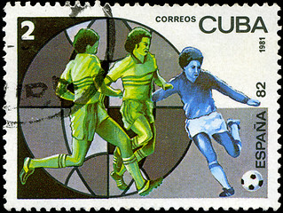 Image showing CUBA - CIRCA 1981: A stamp printed in the CUBA, image is devoted