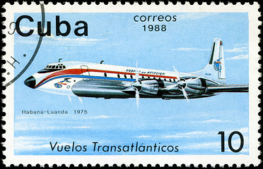 Image showing CUBA - CIRCA 1988: A Stamp printed in CUBA shows image of the ai