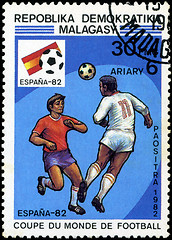 Image showing MALAGASY - CIRCA 1982: A post stamp printed in Malagasy shows sh