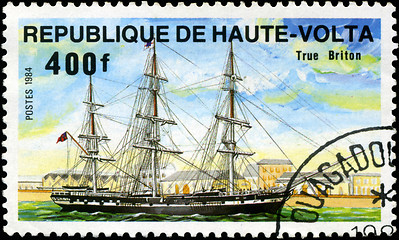 Image showing REPUBLIC OF UPPER VOLTA- CIRCA 1984: A stamp printed in Republic