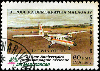 Image showing REPUBLICA MALAGASY - CIRCA 1987: A stamp printed in Malagasy (Ma