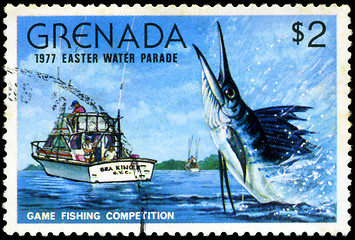 Image showing GRENADA - CIRCA 1977: A stamp printed in Grenada issued for the 