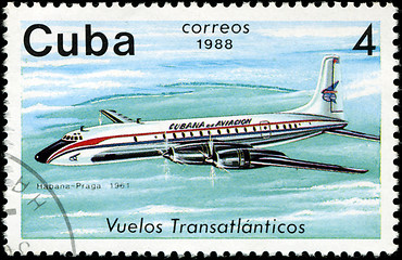 Image showing CUBA - CIRCA 1988: A Stamp printed in CUBA shows image of the ai