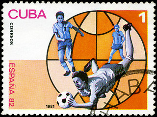 Image showing CUBA - CIRCA 1981: A stamp printed in the CUBA, image is devoted