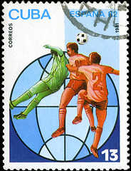 Image showing CUBA - CIRCA 1981: A stamp printed in the CUBA, image is devoted